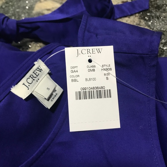 J Crew Bright Blue Dress. NWT. Size Small - Picture 4 of 7